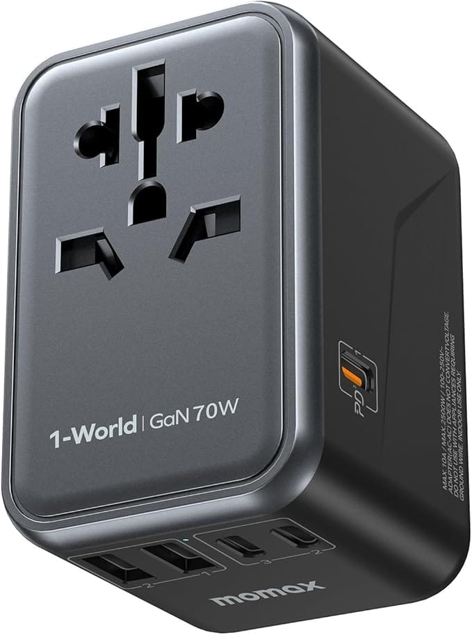 MOMAX Universal Travel Adapter 70W GaN